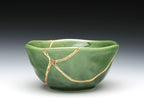 Medium Green Kintsugi Bowl