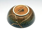 Medium Brown and Blue Kintsugi Bowl