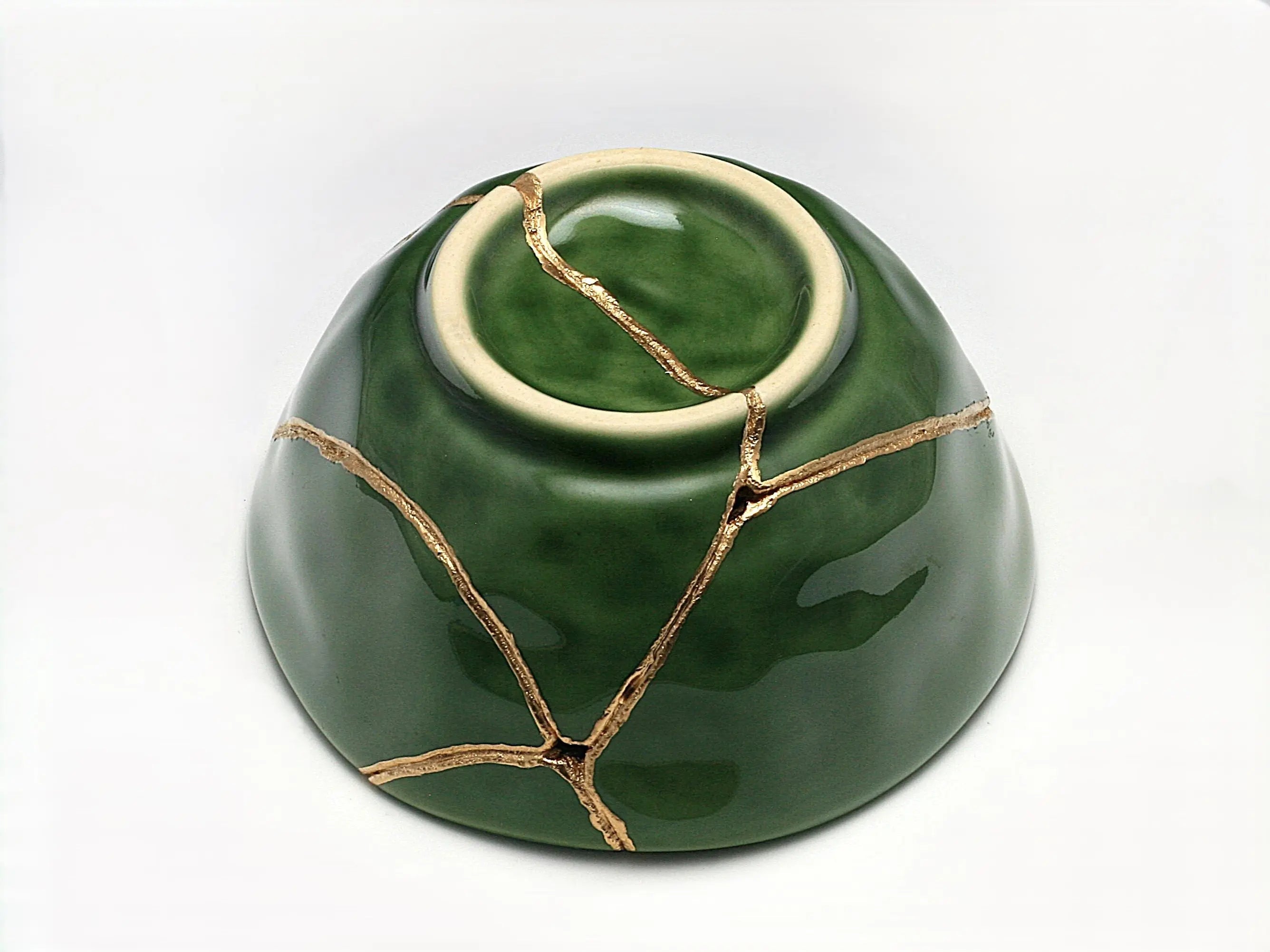 Medium Green Kintsugi Bowl