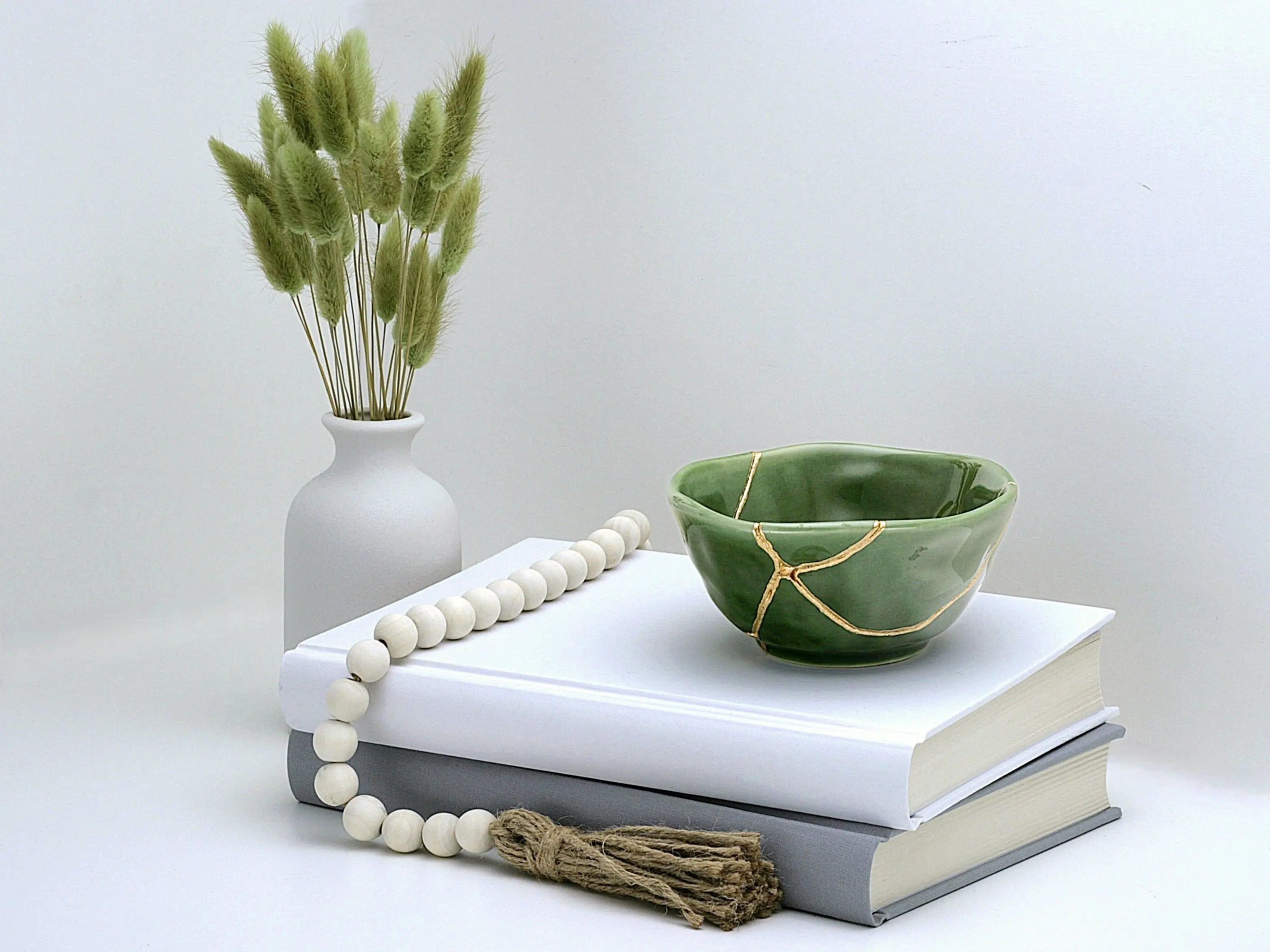 Medium Green Kintsugi Bowl