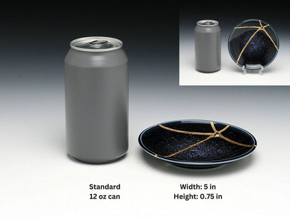 Medium Blue Kintsugi Plate