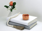 Small Orange Kintsugi Saki Cup