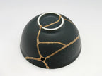 Small Black Kintsugi Teacup