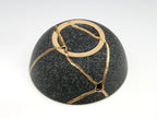 Small Orange and Gray Kintsugi Bowl