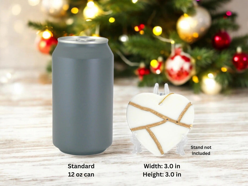 Heart Shaped Kintsugi Ornament