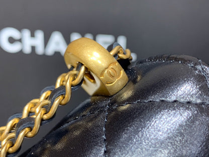 CC 21s Phone Bag Black Lambskin GHW