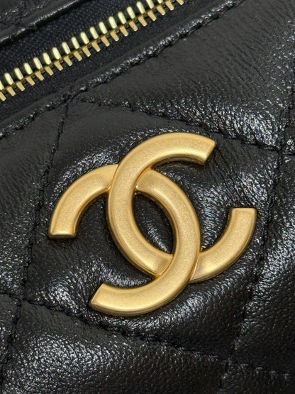 Chanel 2026 MatelassÃ© Pearl Chain Bag Black Lambskin