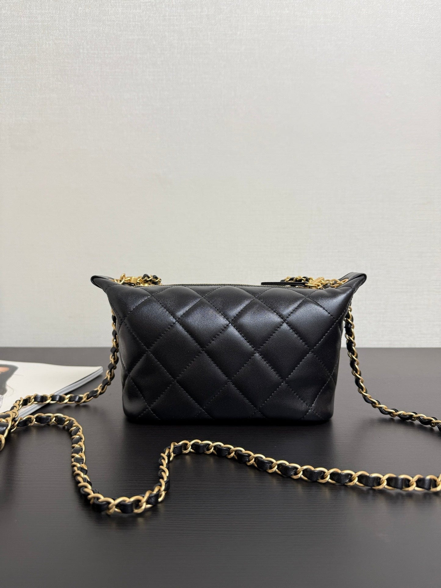 Chanel 2026 MatelassÃ© Pearl Chain Bag Black Lambskin