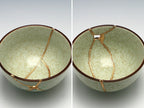 Medium Kintsugi Bowl with Rose Image