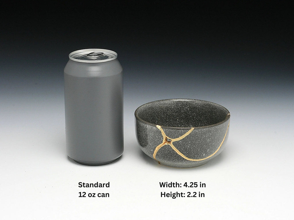 Medium Grey Kintsugi Bowl