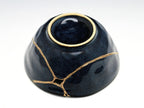 Medium Dark Blue Speckled Kintsugi Bowl