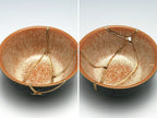 Small Orange and Gray Kintsugi Bowl