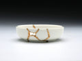 Small White Kintsugi Dish