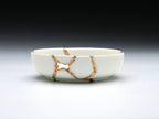 Small White Kintsugi Dish