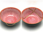 Small Pink and Gray Kintsugi Bowl