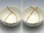 Medium White Kintsugi Bowl