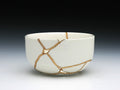 Medium White Kintsugi Bowl