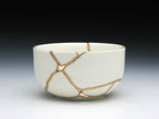 Medium White Kintsugi Bowl
