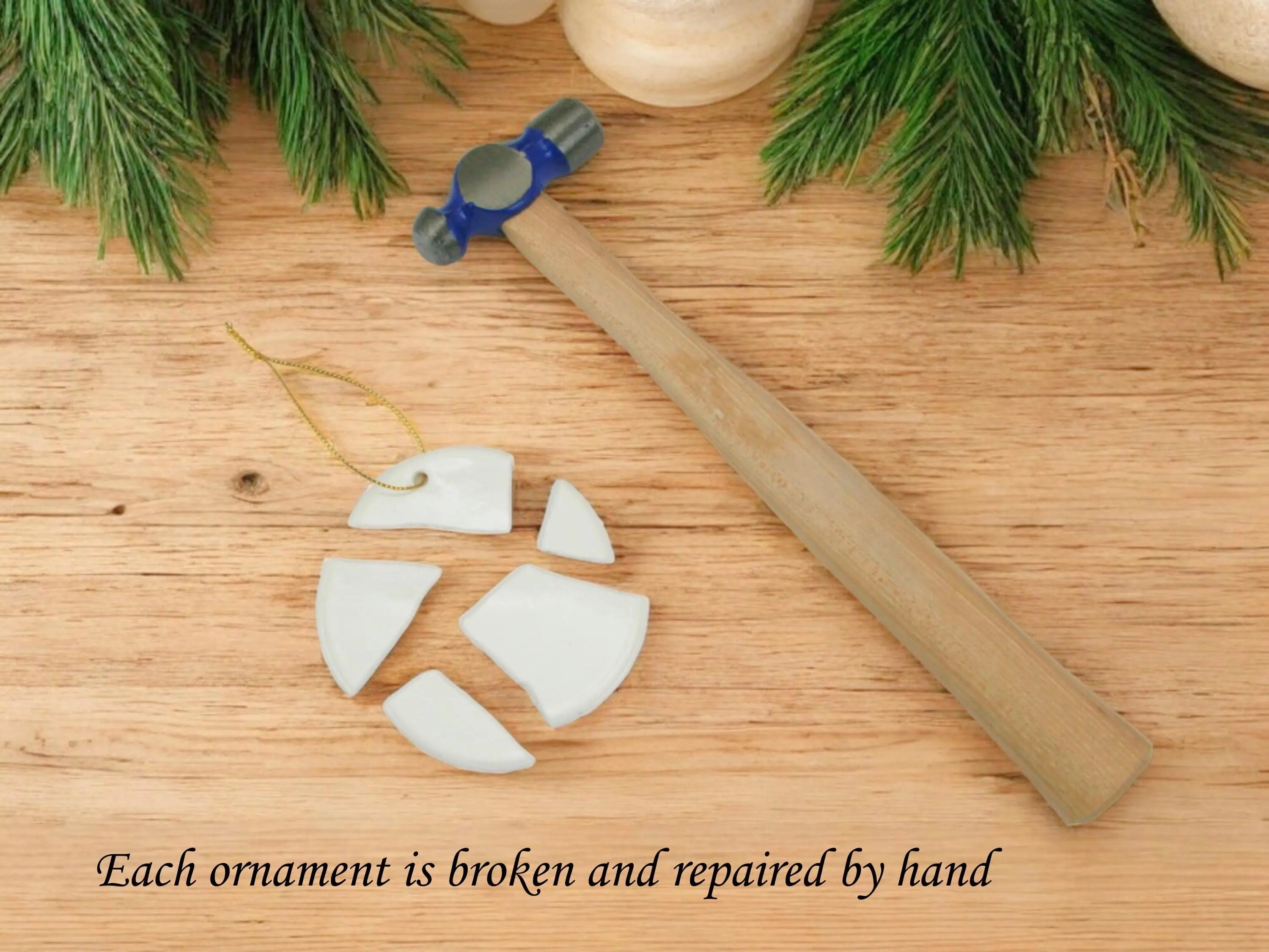 Circle Shaped Kintsugi Ornament