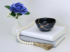 Medium Dark Blue Speckled Kintsugi Bowl