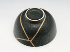 Medium Black Kintsugi Bowl with Texture