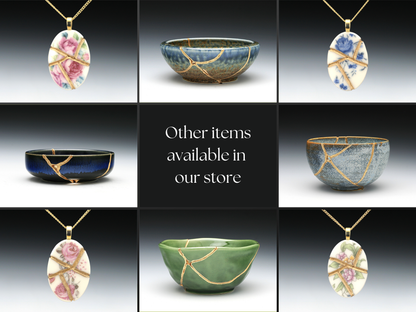 Pastel Floral Kintsugi Necklace