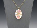 Soft Pink Rose Kintsugi Necklace
