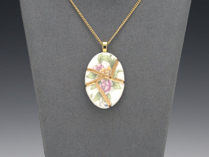 Delicate Floral Kintsugi Necklace