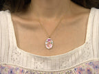Pink & Purple Rose Kintsugi Necklace
