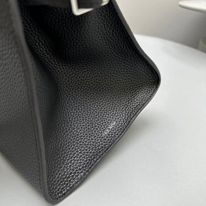 The Row Margaux 12 Black Leather