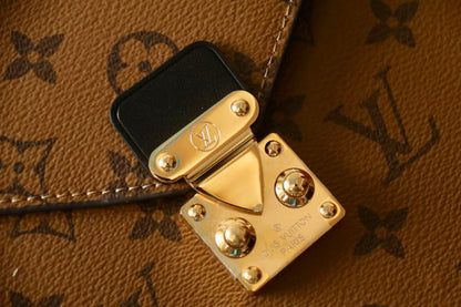 LV Mark Folder Monogram Reverse Coated Canvas Calfskin