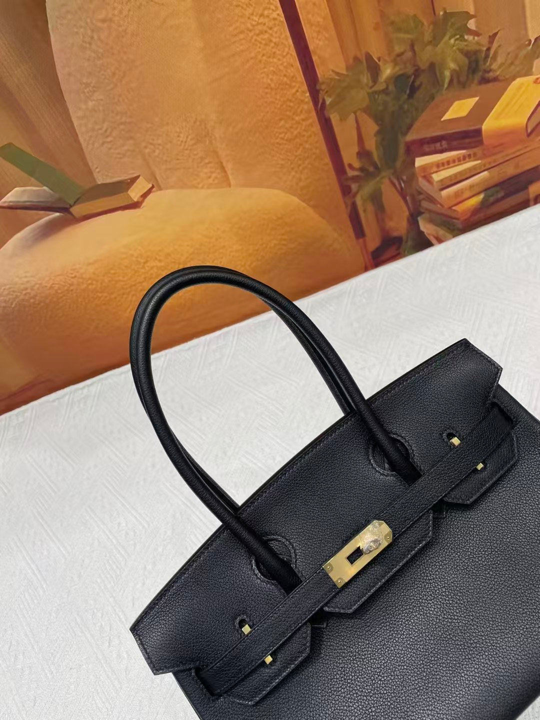 HM Shoulder Birkin 29 Black Togo Leather with Gold Hardware