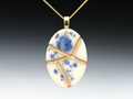 Timeless Blue Kintsugi Necklace