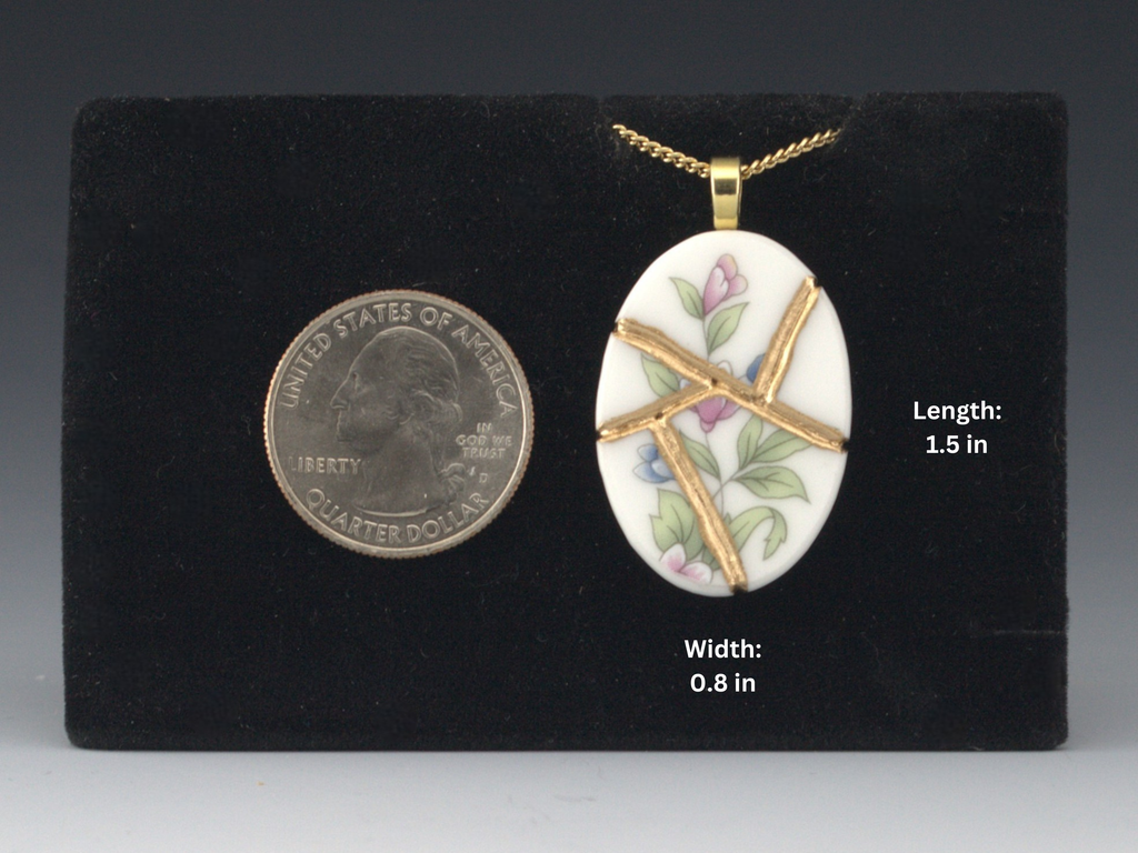 Graceful Flowers Kintsugi Necklace