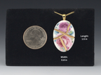 Pink & Purple Rose Kintsugi Necklace