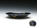 Medium Blue Kintsugi Plate