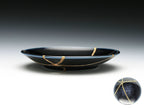 Medium Blue Kintsugi Plate