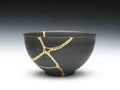 Small Black Kintsugi Teacup