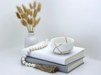 Medium White Kintsugi Bowl