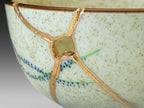Medium Kintsugi Bowl with Rose Image