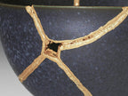 Small Black Kintsugi Teacup