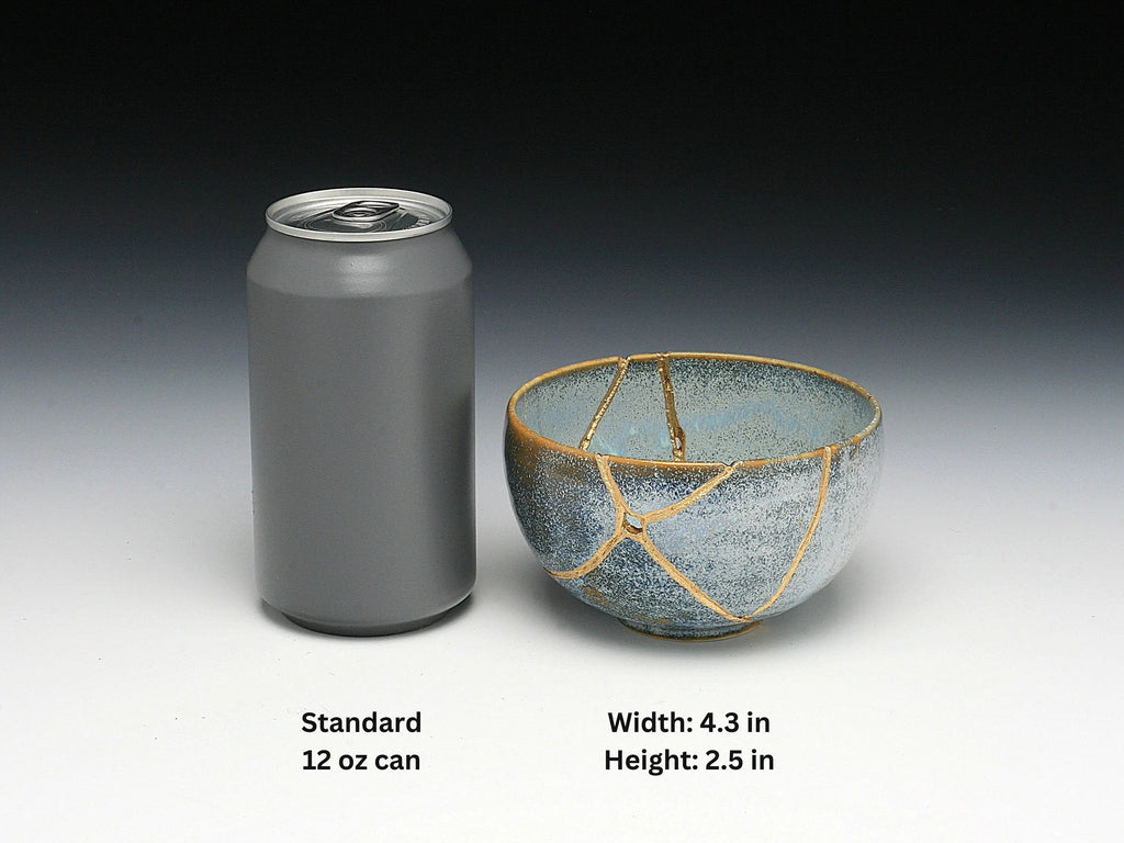 Medium Gray Kintsugi Bowl