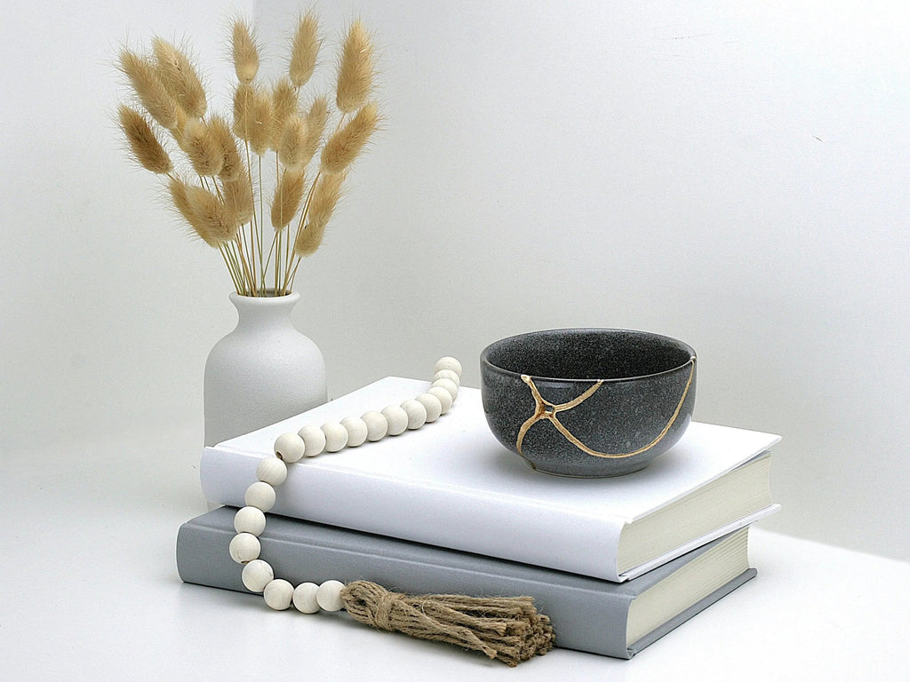Medium Grey Kintsugi Bowl