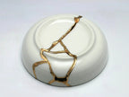 Small White Kintsugi Dish