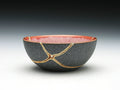 Small Pink and Gray Kintsugi Bowl