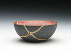 Small Pink and Gray Kintsugi Bowl
