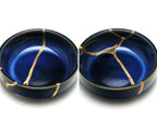 Small Dark Blue Kintsugi Dish