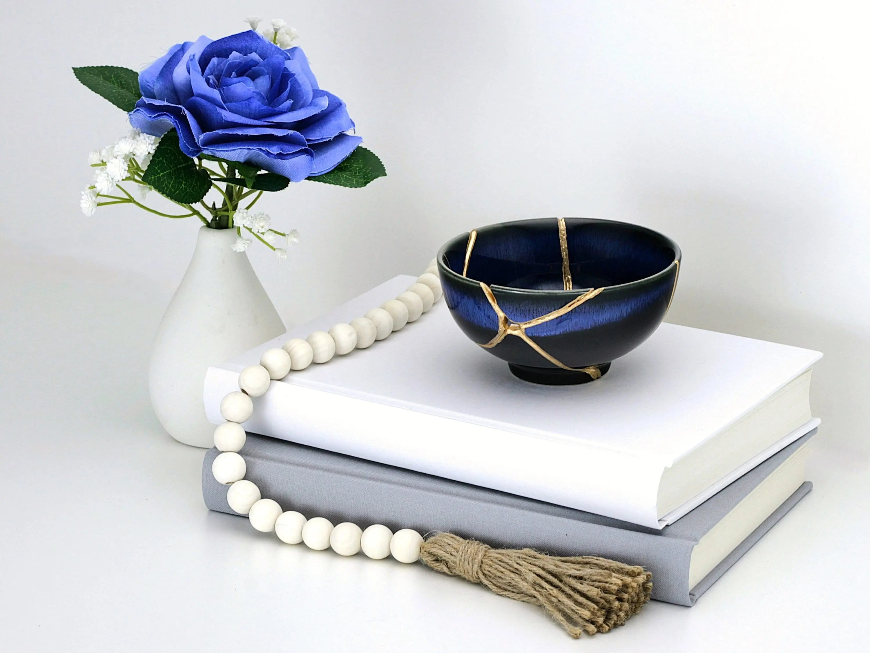 Medium Blue Kintsugi Bowl