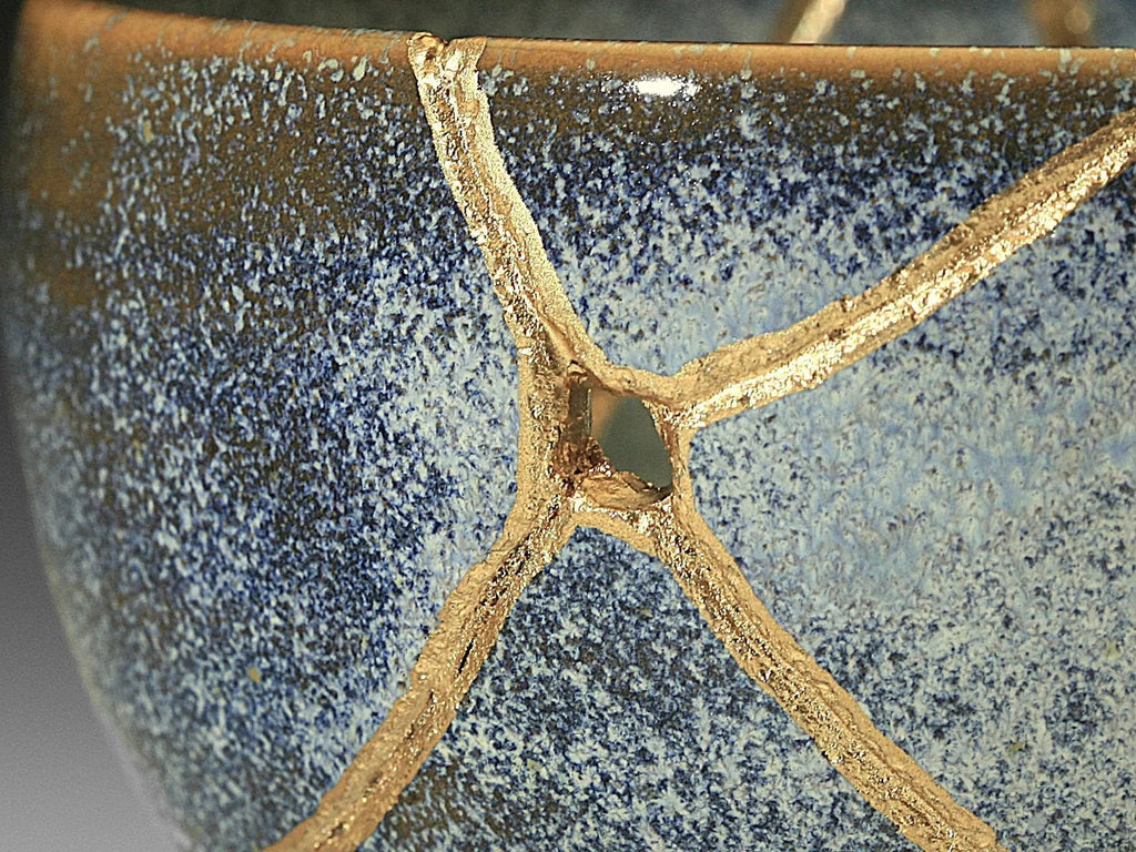 Medium Gray Kintsugi Bowl