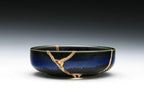 Small Dark Blue Kintsugi Dish